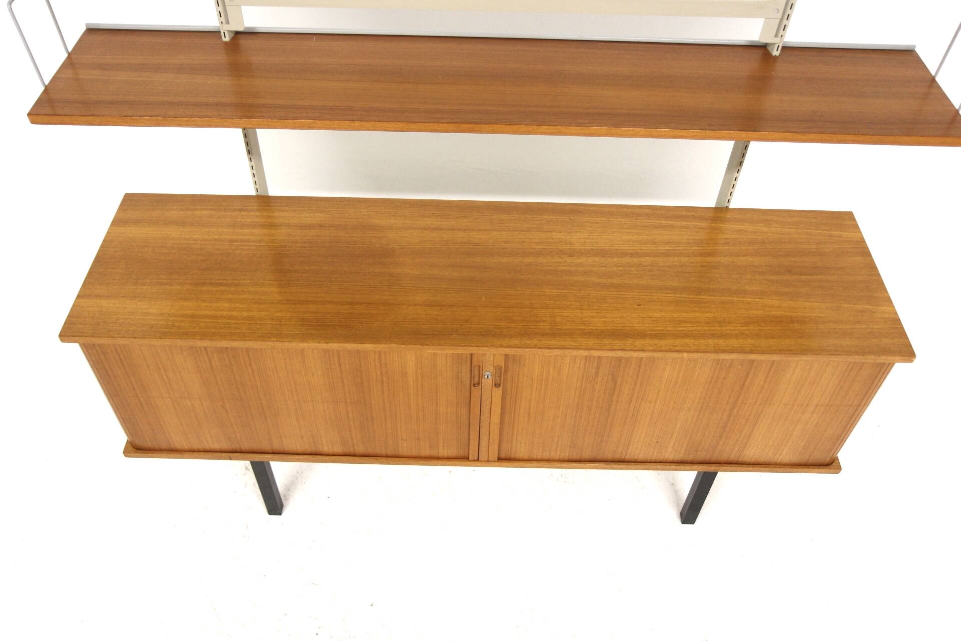 Scandinavian teak “drum rack” sideboard, Sweden, 1960