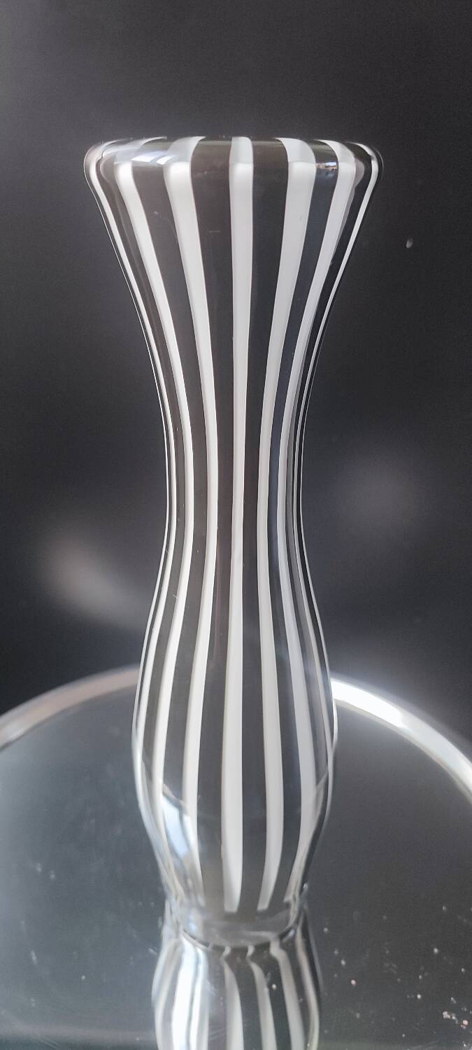 Leonardo Zebra blown glass vase