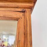 Antique display cabinet, small dresser, antique glass-fronted bookcase.