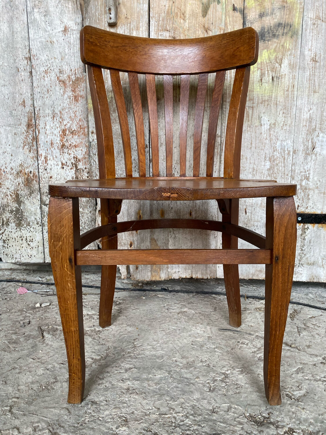 Vintage 1930s Solid Oak Office Chair