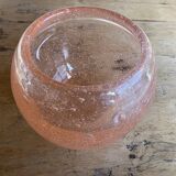 Vase verre rose d’après Biot