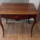 Walnut and marquetry table, 19th century.