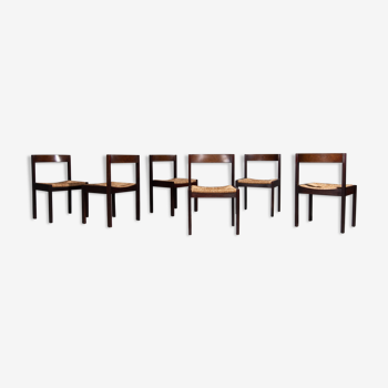 Set of 6 Martin Visser dining chairs produced by 't Spectrum