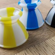 5 coquetiers en forme de diabolo années 60 / 70
