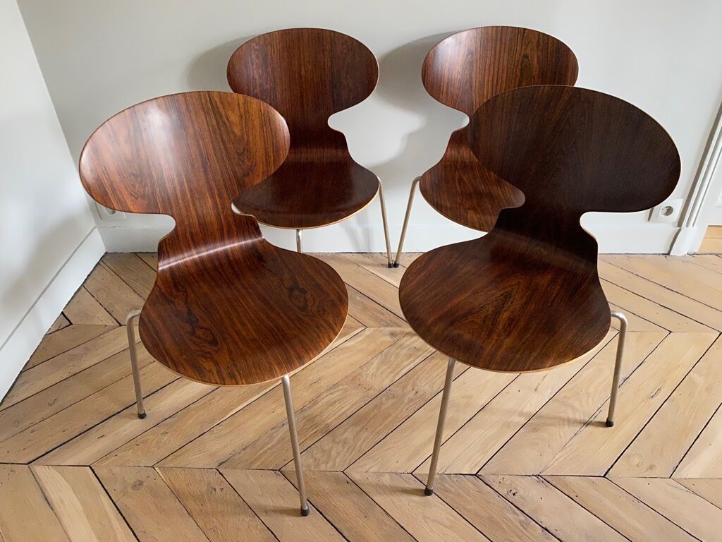 Series of 4 chairs Ant by Arne Jacobsen for Fritz Hansen