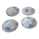 Set of 8 deep plates K and G Lunéville model "Evreux"