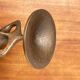 Brutalist metal candlestick mid-century