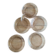 Set of 6 vintage Arcoroc rosaline dessert plates