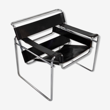 Armchair B3 Wassily by Marcel Breuer gavina edition, 1970