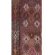 Vintage Turkish rug from Oushak, hand-woven 115x375 cm