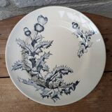 Old Lonchamp ceramic plate, Chardon Terre de fer model