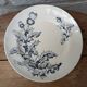 Old Lonchamp ceramic plate, Chardon Terre de fer model