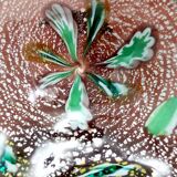 Brown Murano Glass Ashtray / Catchall by Fratelli Toso with Murrines