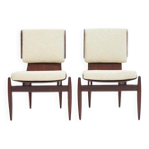 Paire de chaises d'appoint en bois modernistes italiennes Barovero