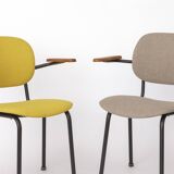 Set of 4 Vintage Armchairs 1950s Germany, Mid Century Modern Dining Chairs