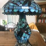 Lampe en verre de vitraux