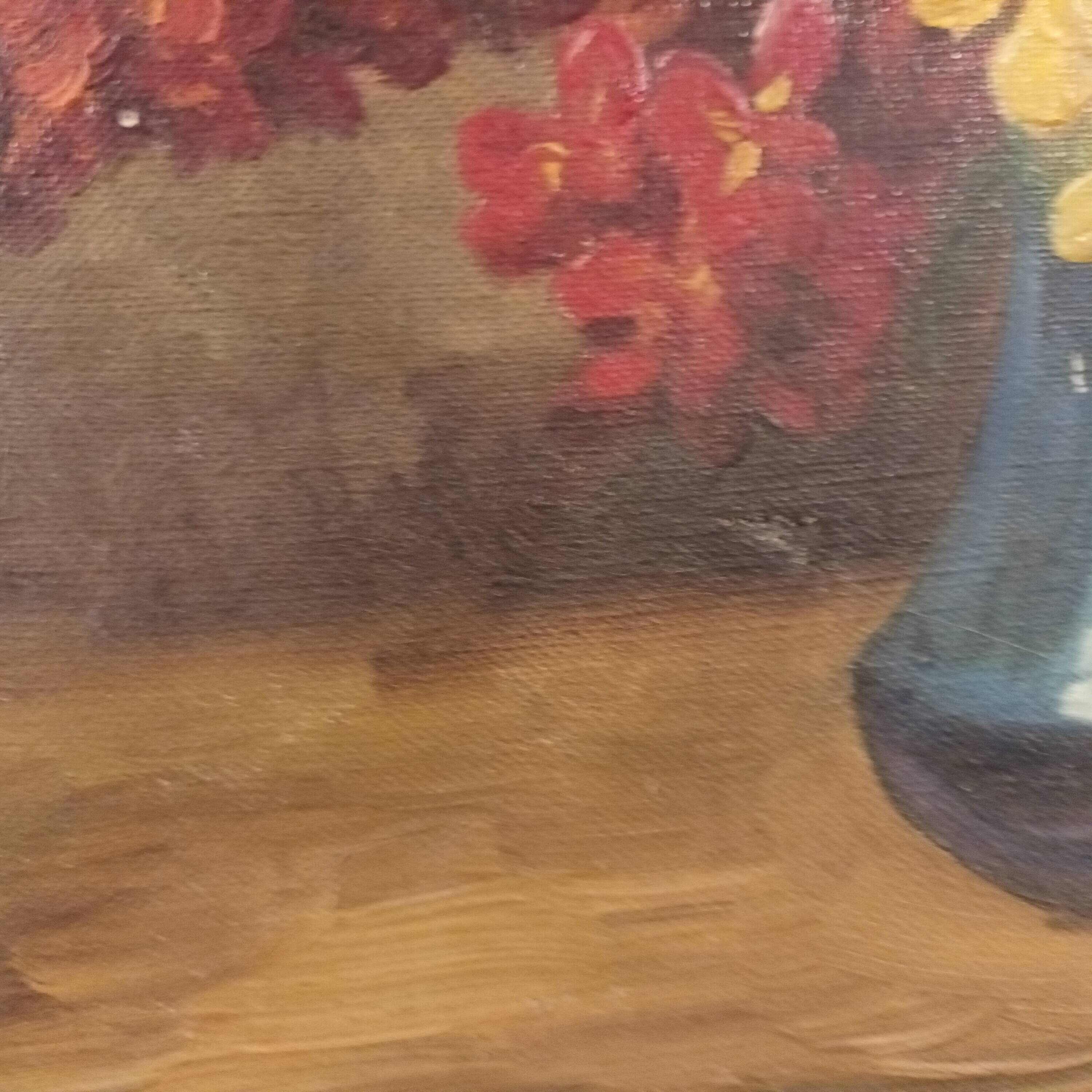 painting still life bouquet