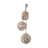 Lot 3 lampes baladeuses vintage verre soufflé