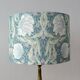 Bird and flower lampshade, William Morris style.