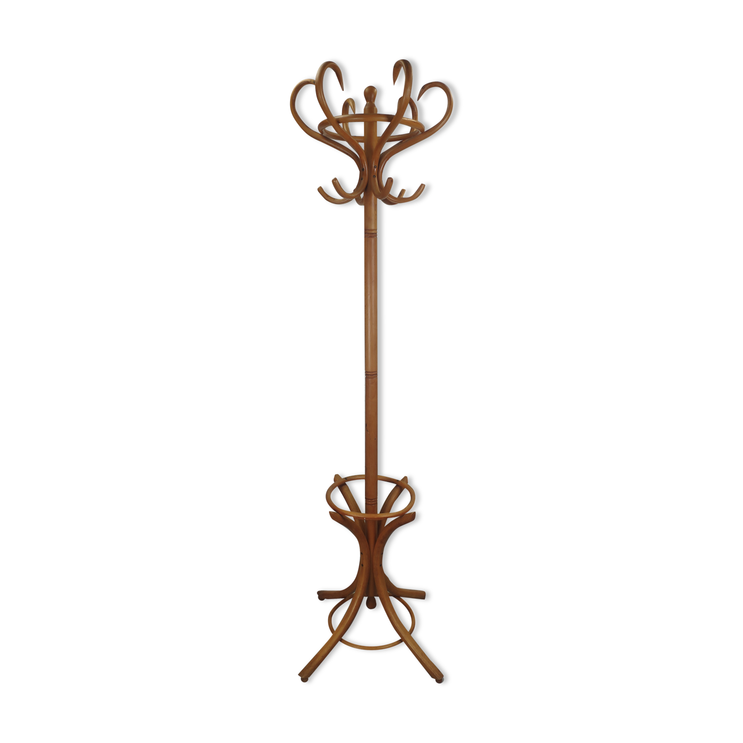 Vintage wooden parrot coat rack
