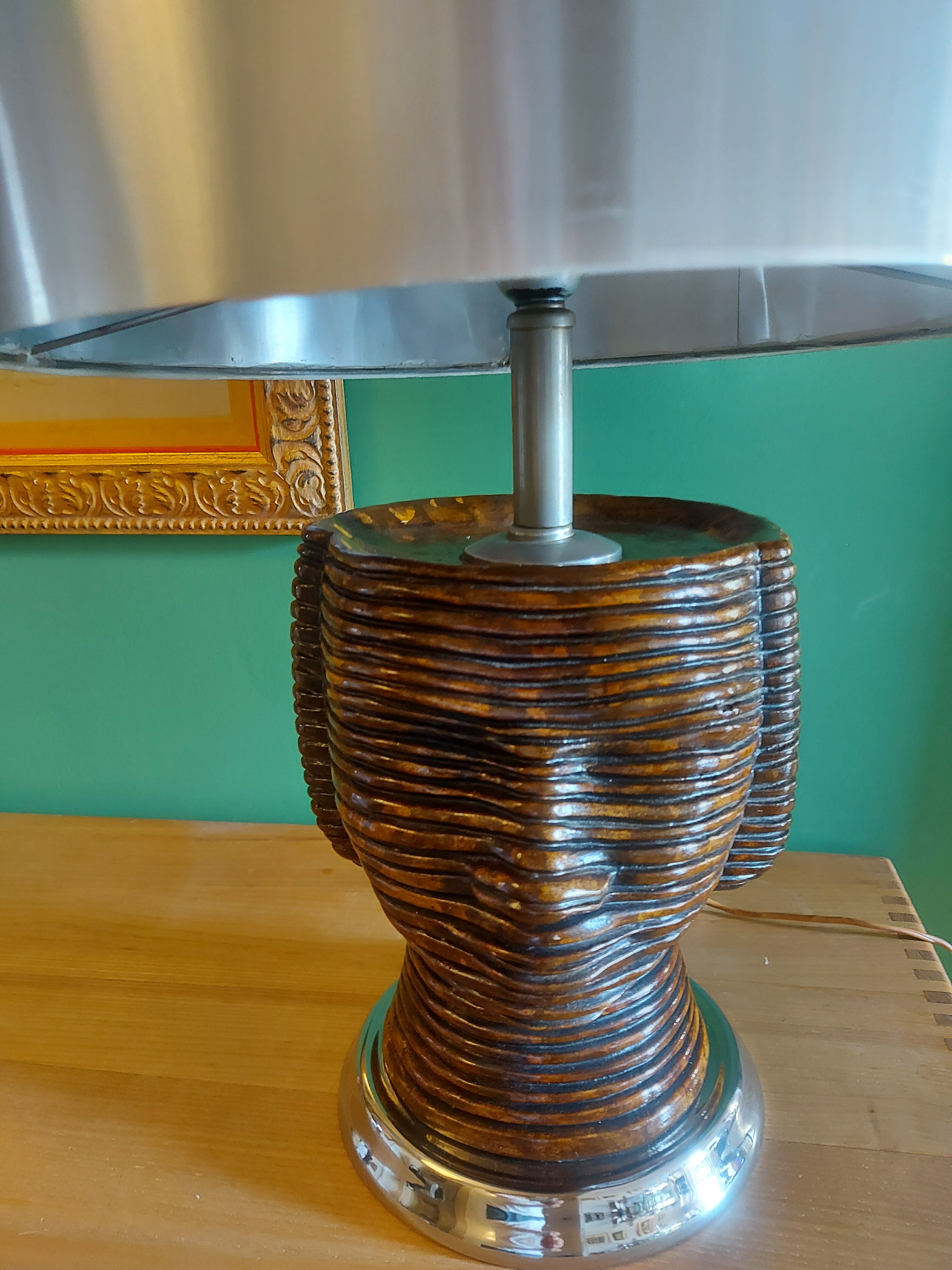 Vintage ceramic lamp of the years 70's luxor