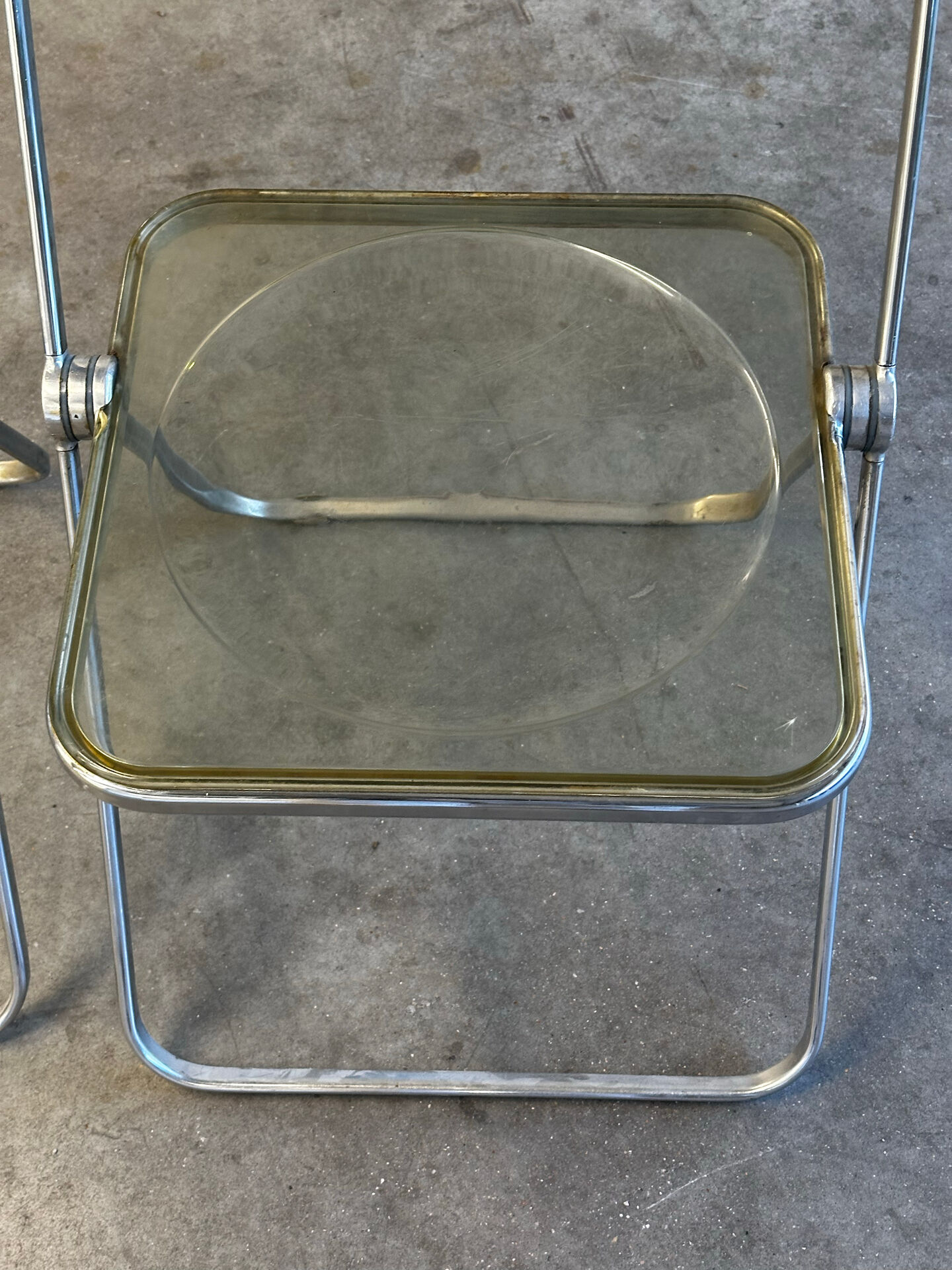 Suite de 3 chaises pliantes Plia par Giancarlo Piretti pour Castelli