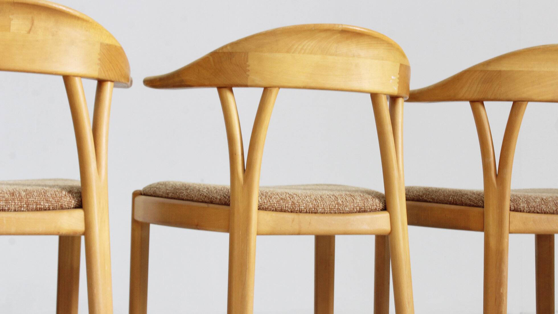 Vintage Danish dining chairs 1960s set of 4