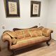 Antique regency mahogany 3-seater sofa.