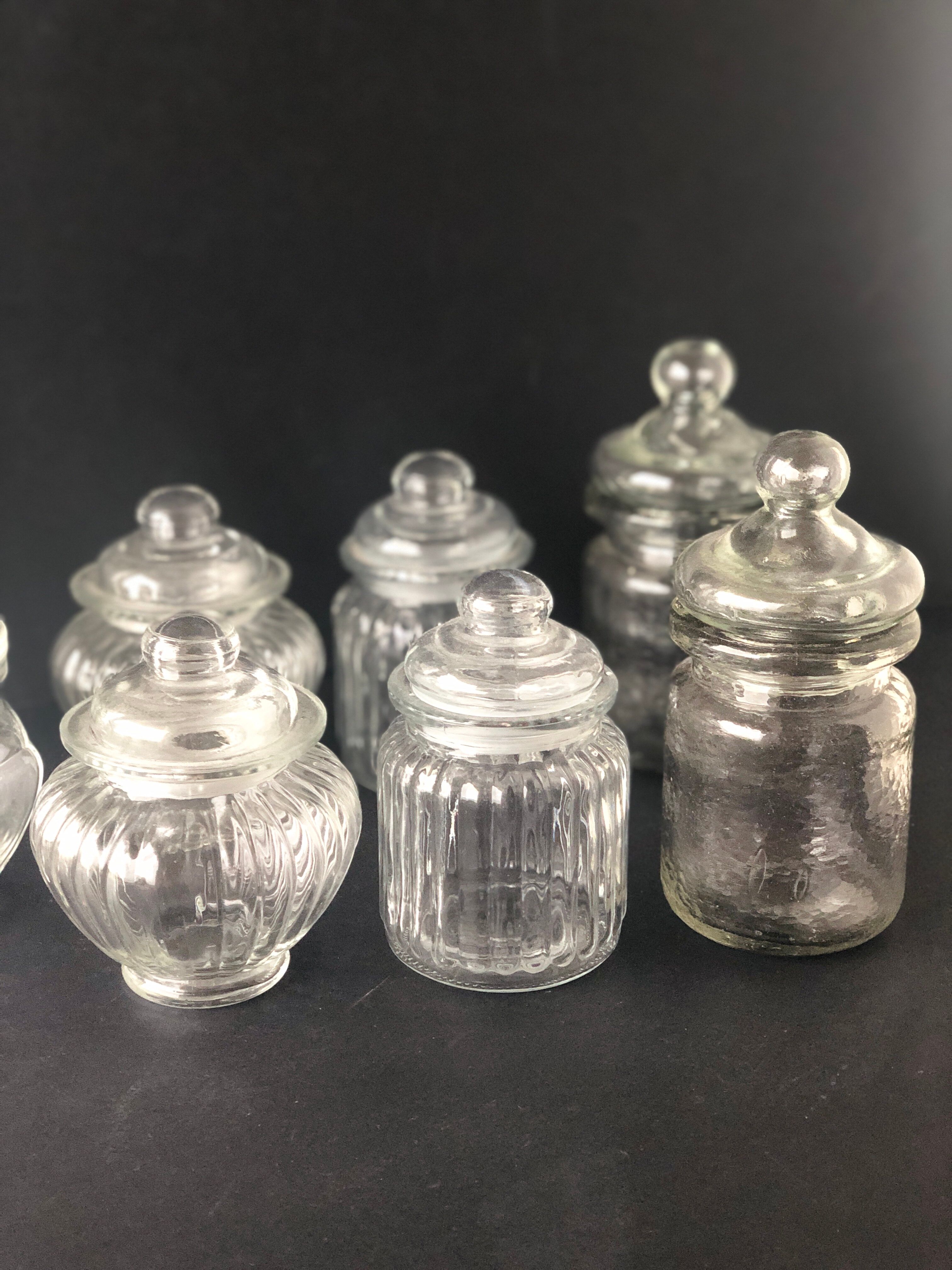 Vintage glass storage jars/boxes