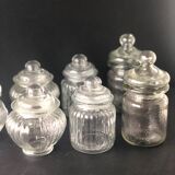 Vintage glass storage jars/boxes
