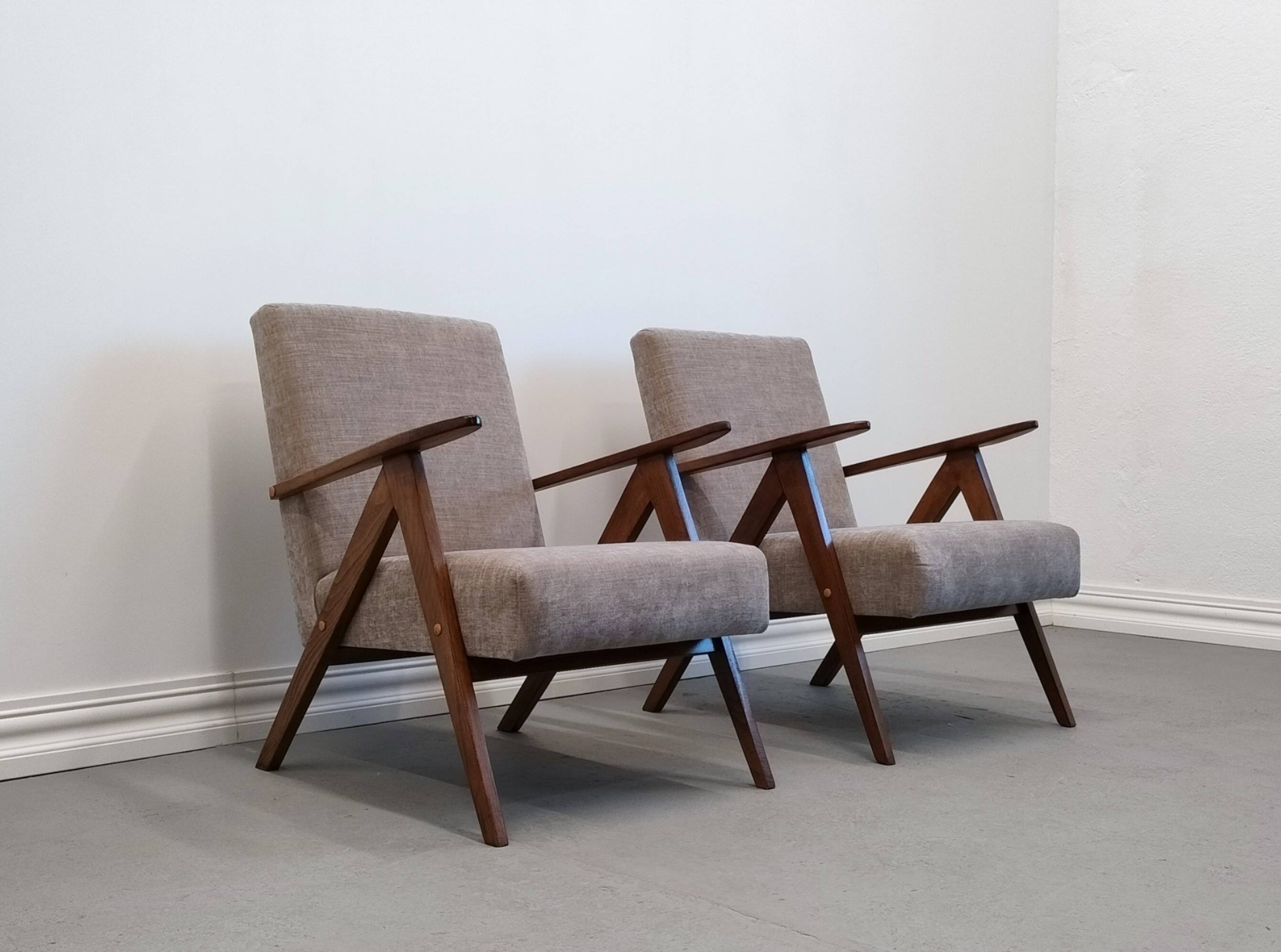 1960 Mid Century Easy Chair Model B 310 Var in Gray