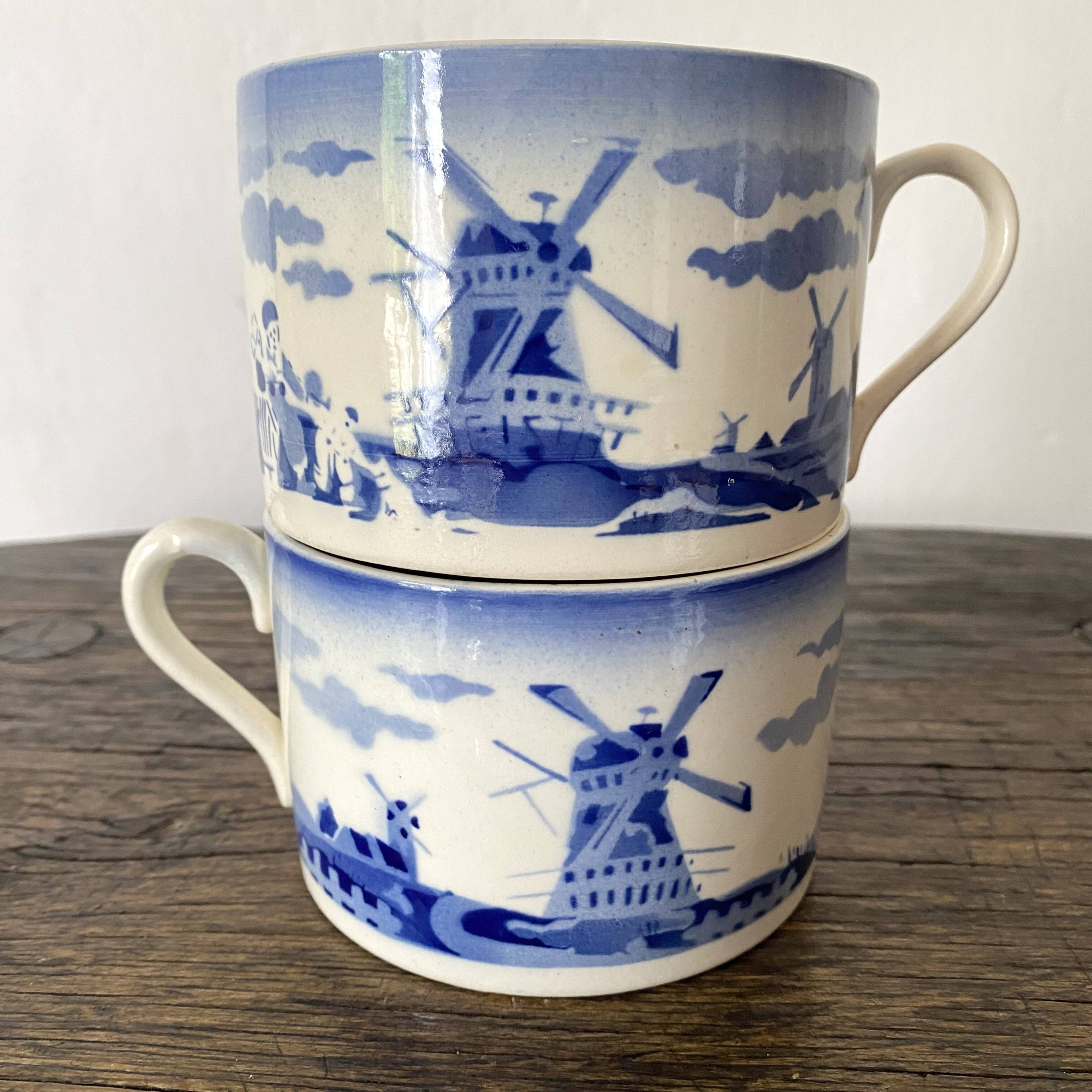 Antique tea or chocolate cups from Badonviller.