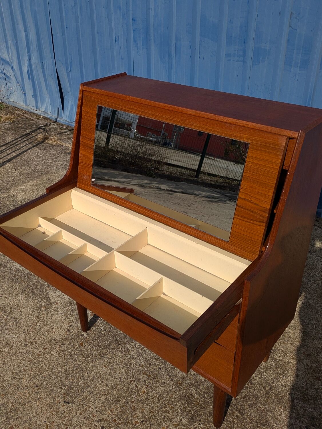 Teak dressing table by Arne Vodder for Olholm Mobelfabrik, 1960