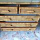 Commode vintage rotin et cannage