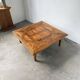 1940 marquetry oak coffee table