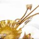 Pair of vintage gilt sheaf of wheat wall lights by Hans Kögl