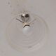 70's pendant light, partially sandblasted molded glass