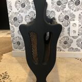 Pia wooden and cane magazine rack