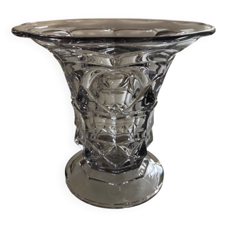Vase Art déco en cristal violine