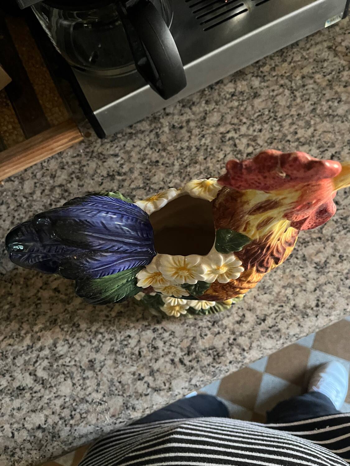 Beautiful rooster pitcher