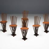 Industrial Wabi Sabi Primitive Chairs, France, 1950s