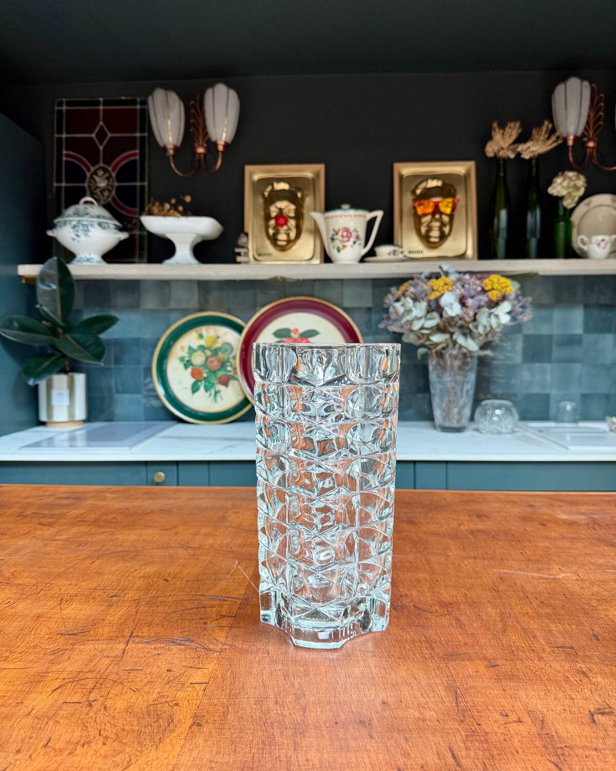 Crystal vase from the 70s