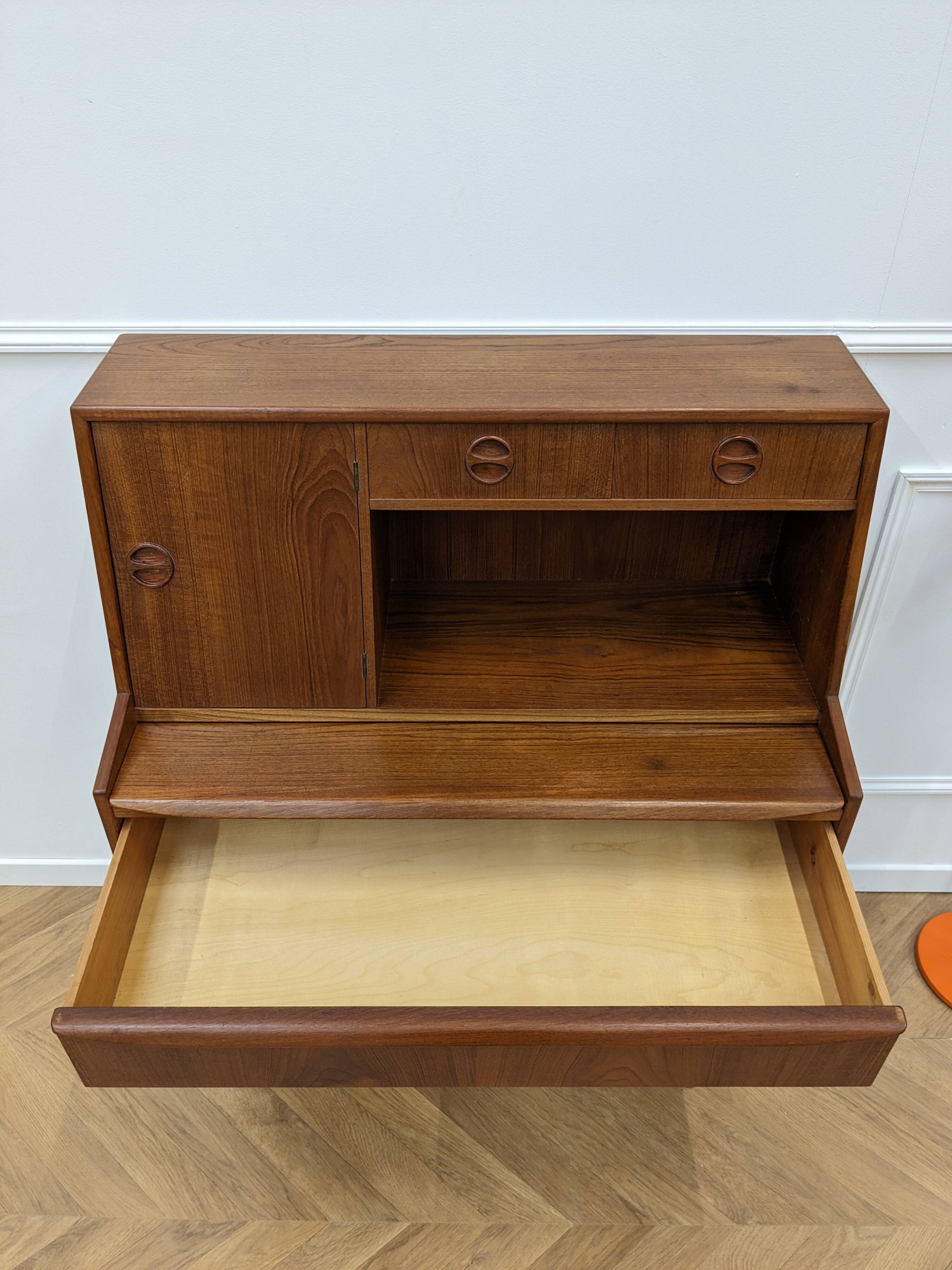 Vintage teak secretary