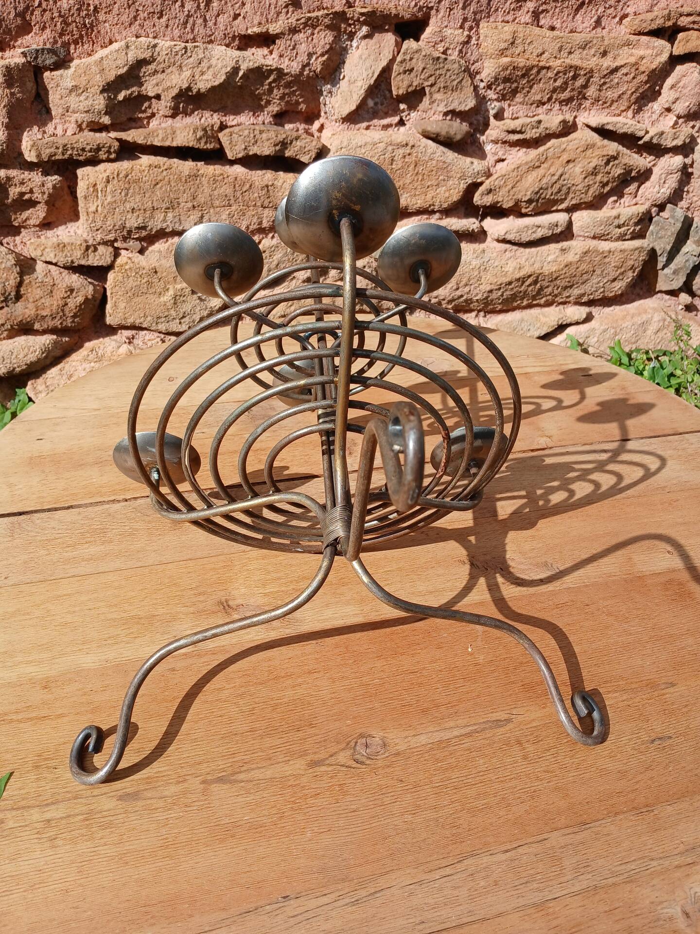 Wrought iron chandelier with 7 candles