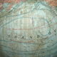 Globe land map Girard Barrere style Napoleon III around 1950