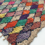 Moroccan berber carpet boucherouite 155x123cm