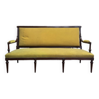 Sofa - Louis XVI period mahogany bench