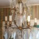 Chandelier cage with tassels