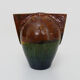 Vase in flamed stoneware with Rambervillers style ear. Signed