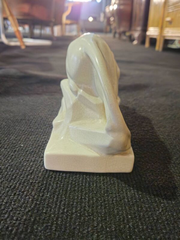 Panthère en Céramique Craquelé Art Déco 1930